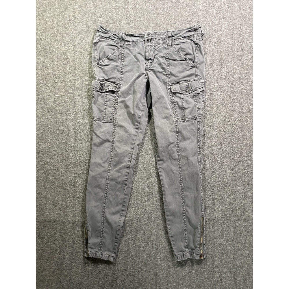 Old Navy Skinny Cargo Gray Pants (stretch), Womens Size 10R